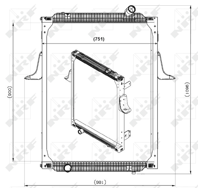 NRF 539700 Radiatore, Raffreddamento motore-Radiatore, Raffreddamento motore-Ricambi Euro