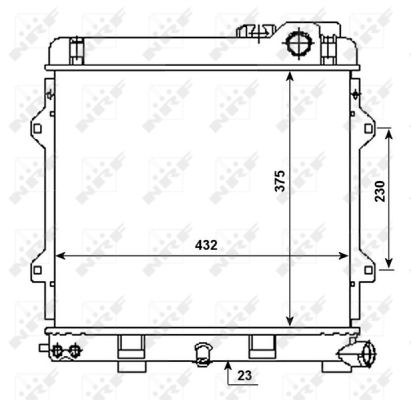 NRF 53980 Radiatore, Raffreddamento motore-Radiatore, Raffreddamento motore-Ricambi Euro