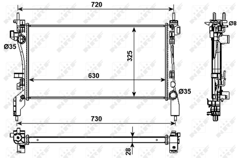 NRF 53982 Radiator, racire...