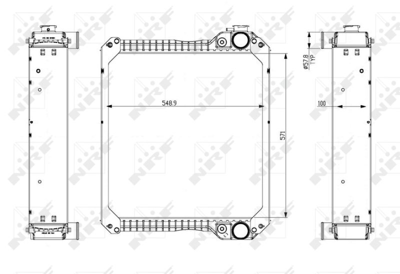 NRF 54077 Radiatore, Raffreddamento motore