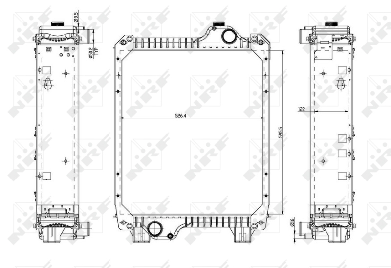 NRF 54079 Radiatore, Raffreddamento motore-Radiatore, Raffreddamento motore-Ricambi Euro