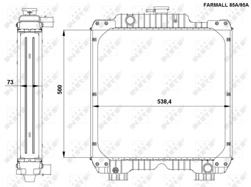 NRF 54092 Radiatore, Raffreddamento motore