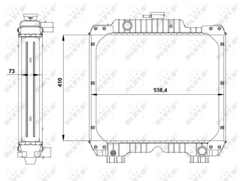 NRF 54099 Radiatore, Raffreddamento motore