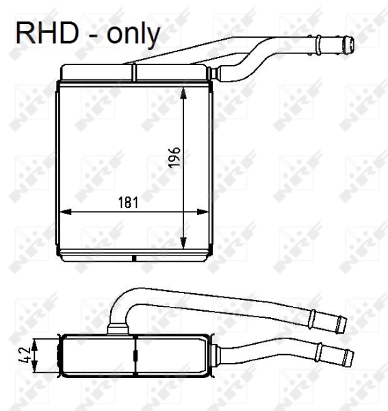 NRF 54226 Scambiatore calore, Riscaldamento abitacolo