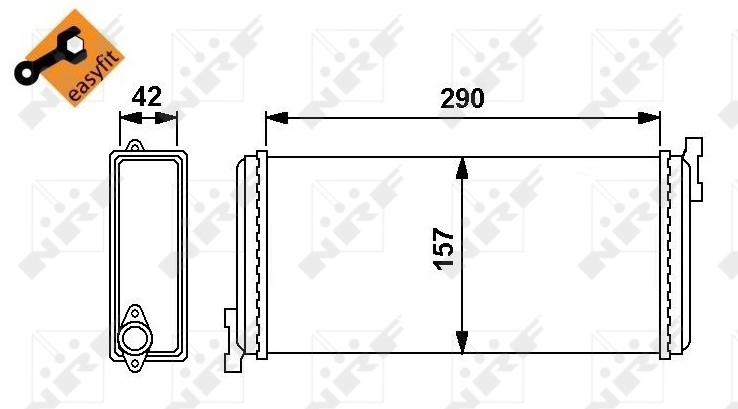 NRF 54240 Scambiatore calore, Riscaldamento abitacolo