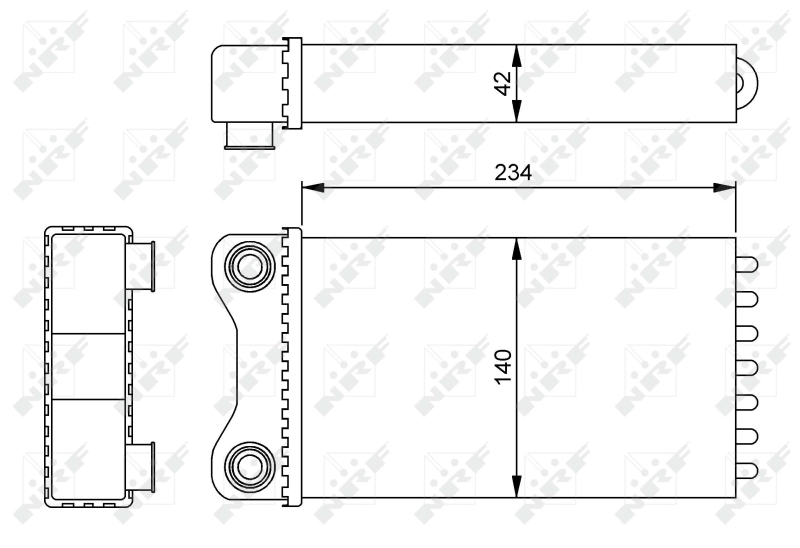 NRF 54252 Scambiatore calore, Riscaldamento abitacolo