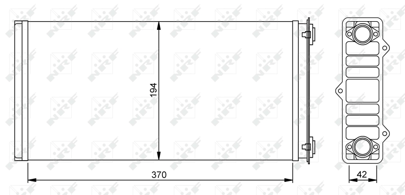 NRF 54254 Scambiatore calore, Riscaldamento abitacolo