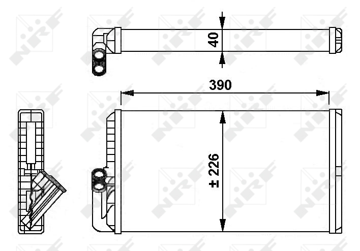 NRF 54256 Scambiatore calore, Riscaldamento abitacolo