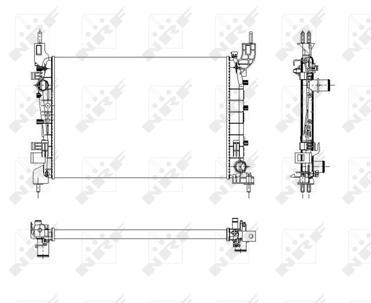 NRF 54504 Radiatore, Raffreddamento motore-Radiatore, Raffreddamento motore-Ricambi Euro