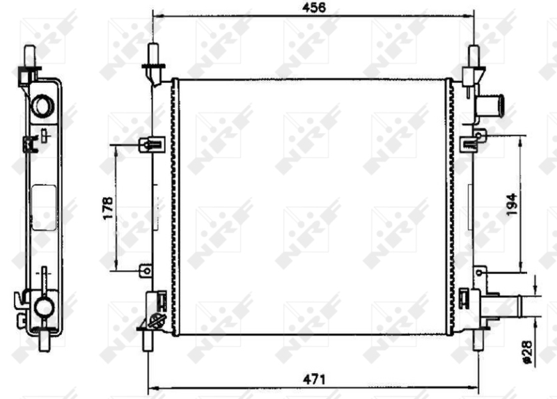 NRF 54601 Radiator, racire...