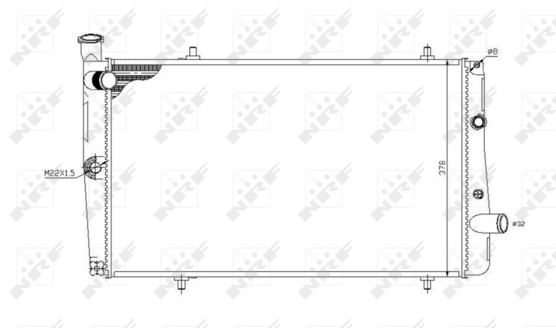 NRF 54669 Radiatore, Raffreddamento motore-Radiatore, Raffreddamento motore-Ricambi Euro