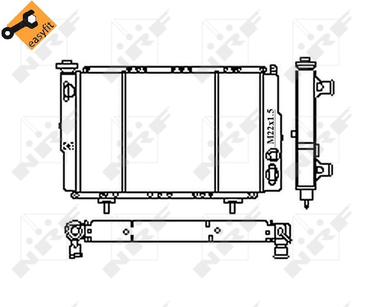 NRF 54683 Radiatore, Raffreddamento motore