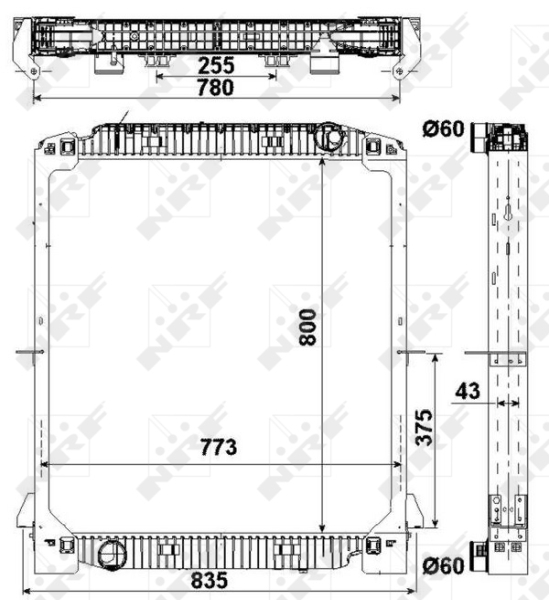 NRF 549567 Radiatore, Raffreddamento motore-Radiatore, Raffreddamento motore-Ricambi Euro