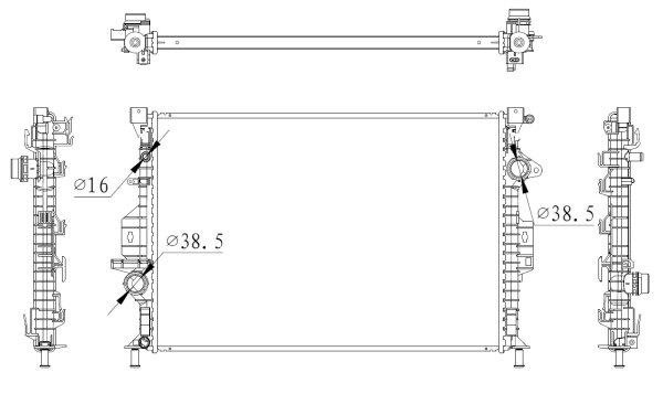 NRF 550006 hűtő, motorhűtés