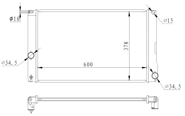 NRF 550008 hűtő, motorhűtés