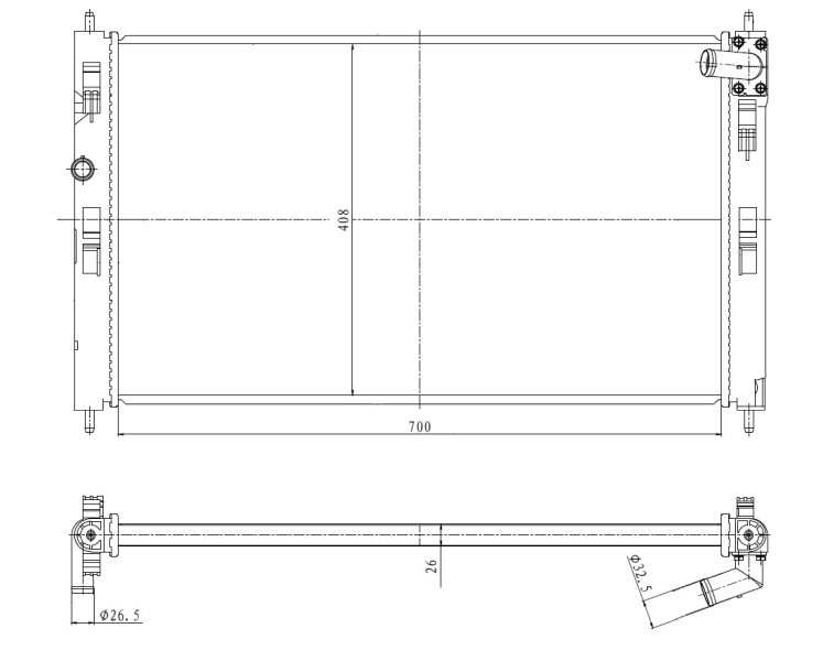 NRF 550023 радиатор,...