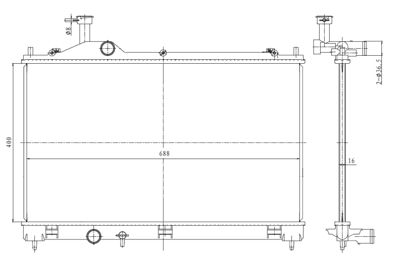 VAN WEZEL 58002338 *** IR PLUS *** Radiator, motorkjøling