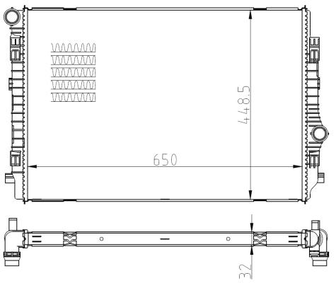 NRF 550081 hűtő, motorhűtés