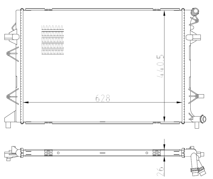 NRF 550089 радиатор,...