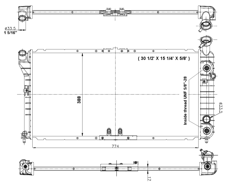 NRF 56001 Radiatore, Raffreddamento motore-Radiatore, Raffreddamento motore-Ricambi Euro