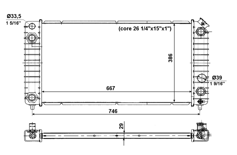 NRF 56011 Radiatore, Raffreddamento motore-Radiatore, Raffreddamento motore-Ricambi Euro