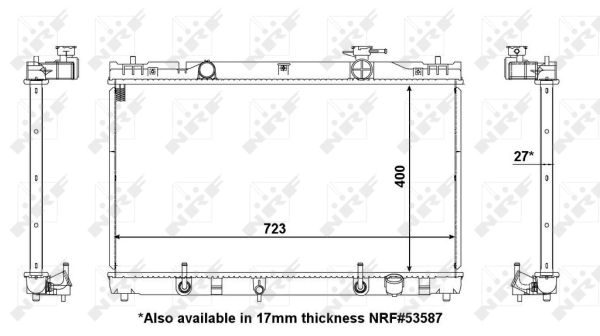 NRF 56105 Radiatore, Raffreddamento motore-Radiatore, Raffreddamento motore-Ricambi Euro