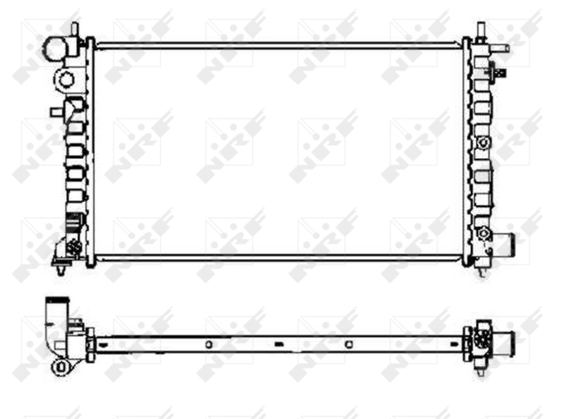 NRF 58068 Radiatore, Raffreddamento motore
