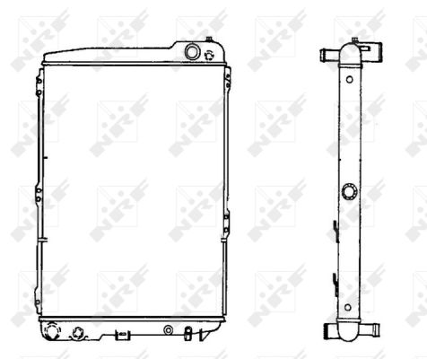 NRF 58110 Radiatore, Raffreddamento motore-Radiatore, Raffreddamento motore-Ricambi Euro