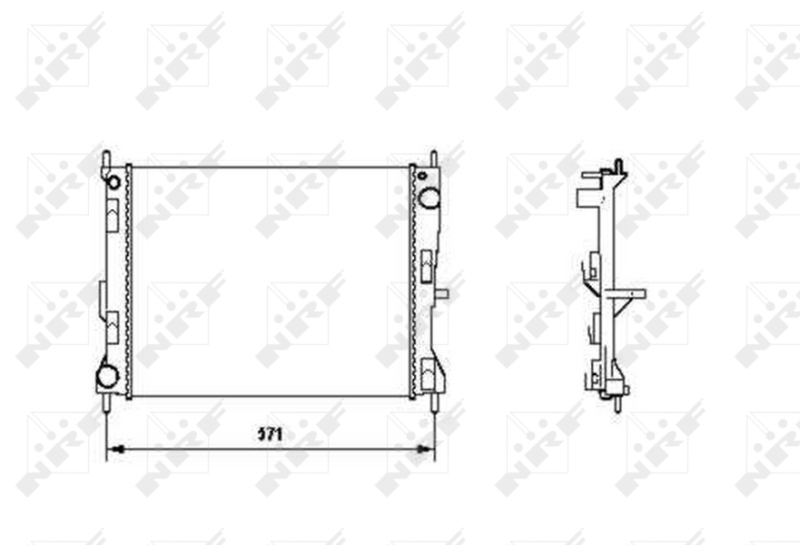 NRF 58188 Radiatore, Raffreddamento motore