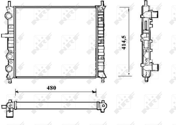 NRF 58191 hűtő, motorhűtés