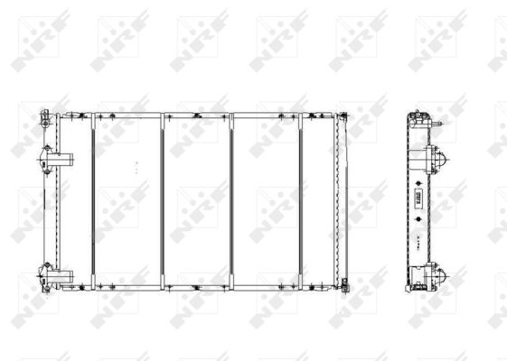 NRF 58214 Radiatore, Raffreddamento motore