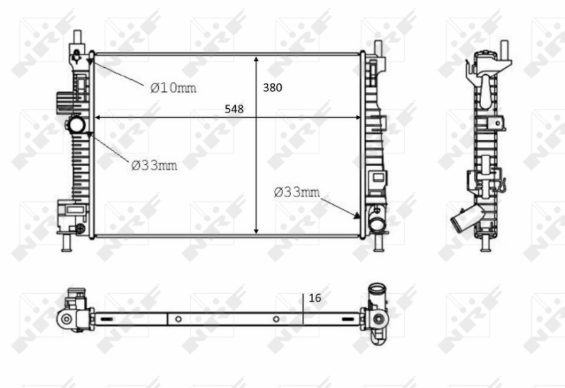 NRF 58289 Radiatore, Raffreddamento motore-Radiatore, Raffreddamento motore-Ricambi Euro