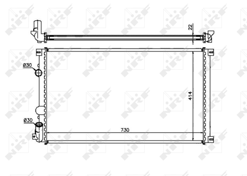 NRF 58321 радиатор,...