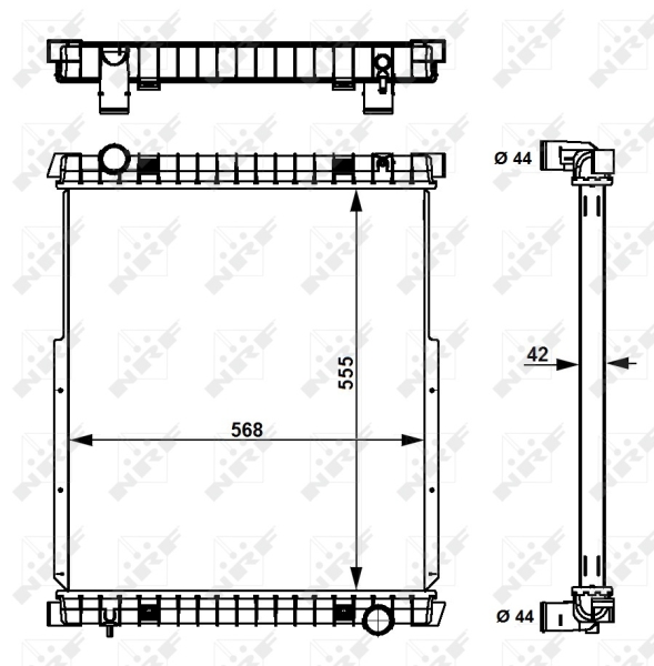 NRF 58377 радиатор,...