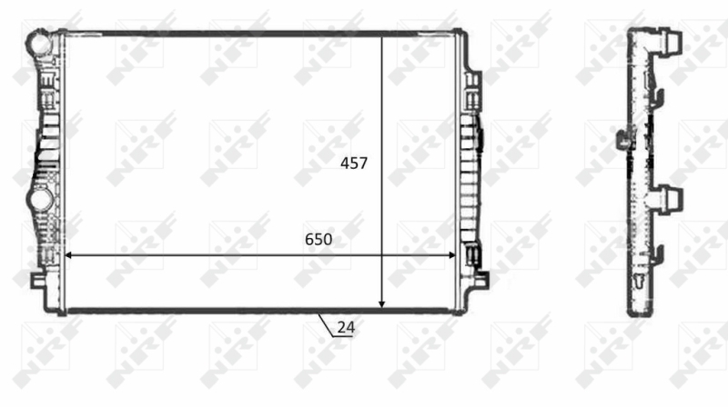 NRF 58392 Radiatore, Raffreddamento motore-Radiatore, Raffreddamento motore-Ricambi Euro