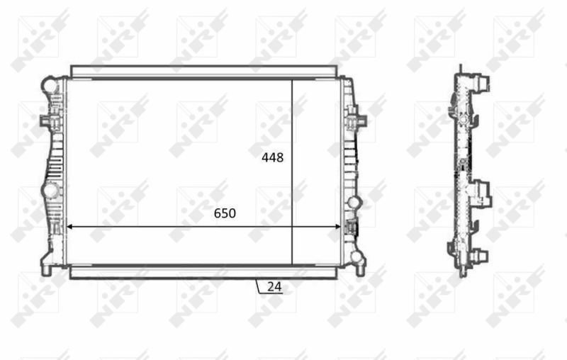 NRF 58398 Radiatore, Raffreddamento motore