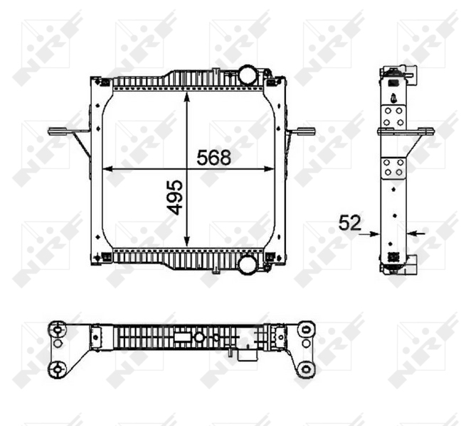 NRF 58403 Radiatore, Raffreddamento motore