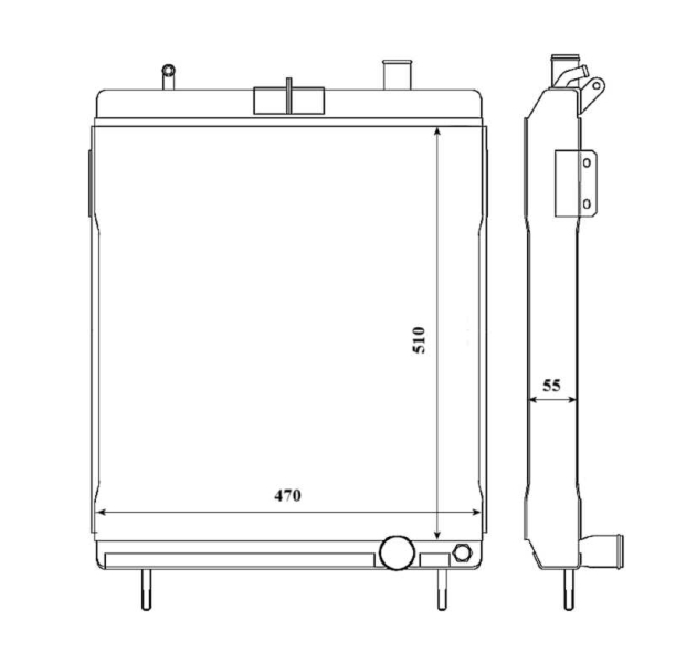 NRF 58406 Radiatore, Raffreddamento motore