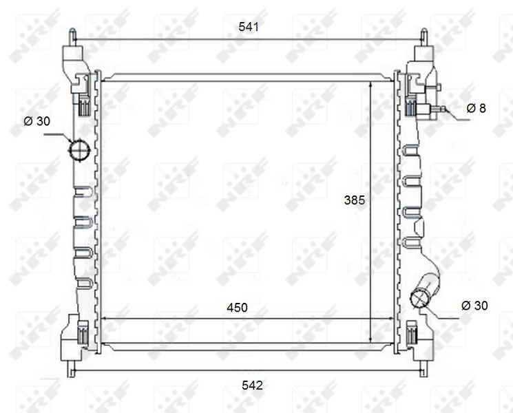 NRF 58454 радиатор,...