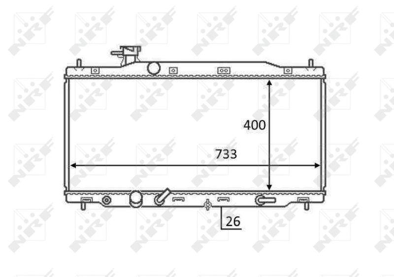 NRF 58456 Radiator, racire...