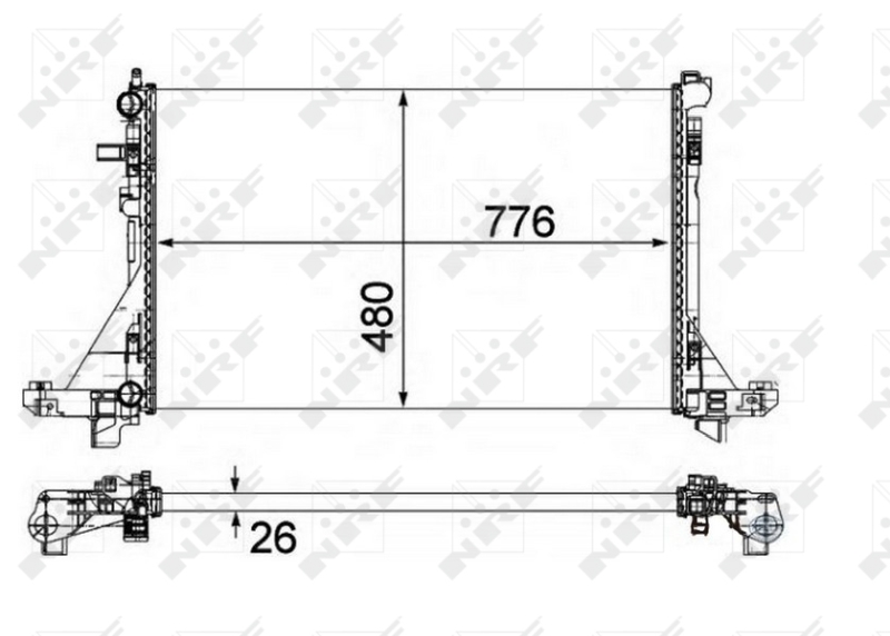 NRF 58482 Radiator, racire...