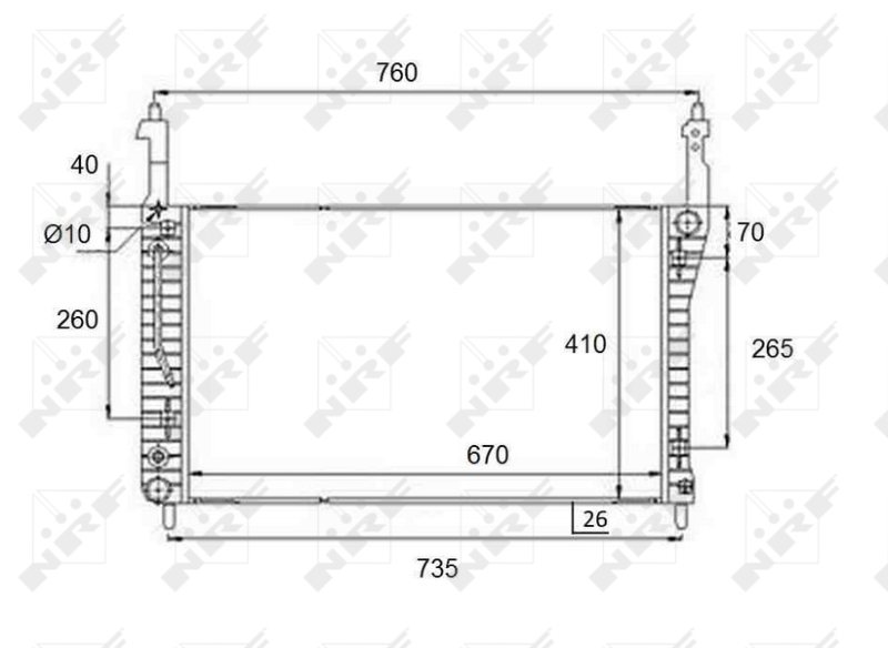 NRF 58509 Radiator, racire...