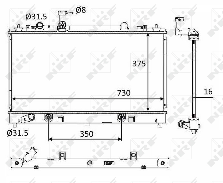 NRF 58560 Radiator, racire...