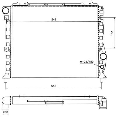 NRF 58743 hűtő, motorhűtés