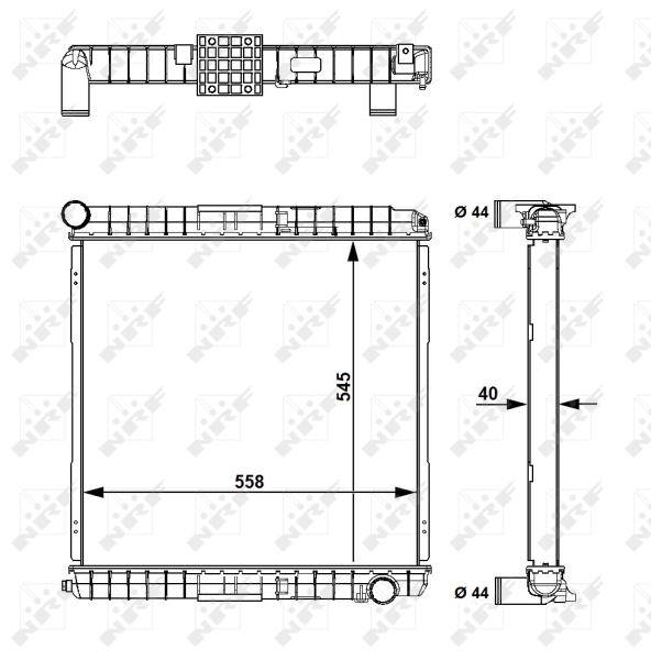 NRF 58827 Radiator, racire...