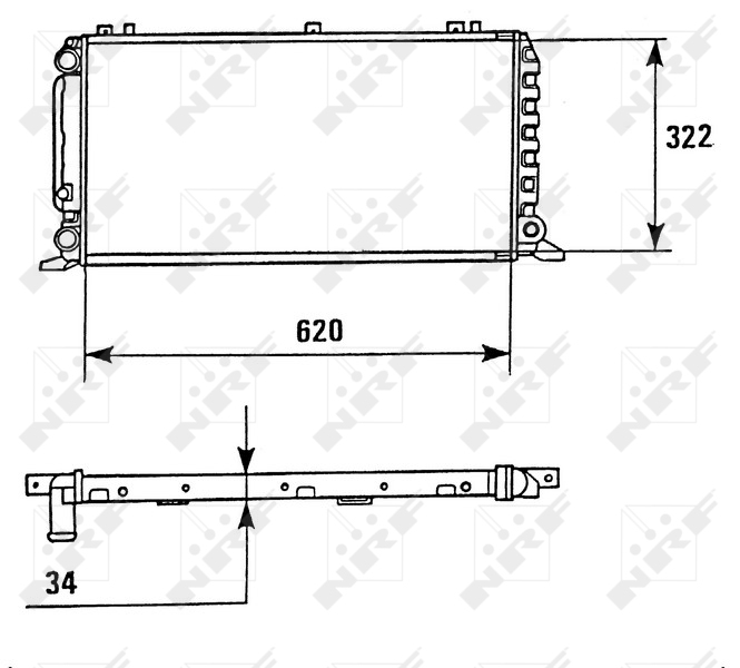 NRF 58928 Radiatore, Raffreddamento motore-Radiatore, Raffreddamento motore-Ricambi Euro