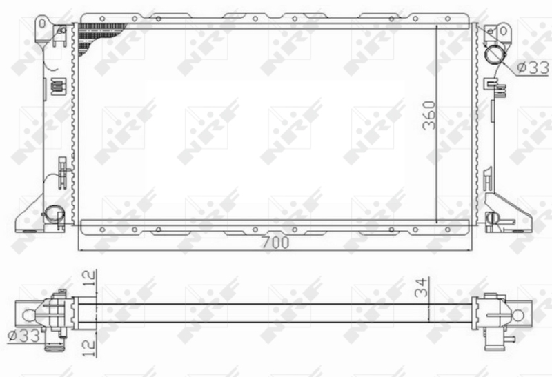 NRF 59013 радиатор,...