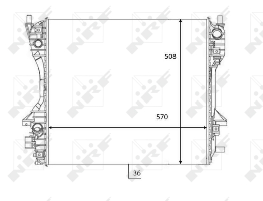 NRF 59060 hűtő, motorhűtés