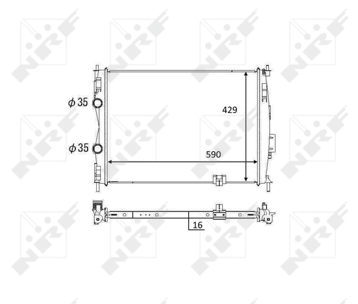 NRF 59061 радиатор,...