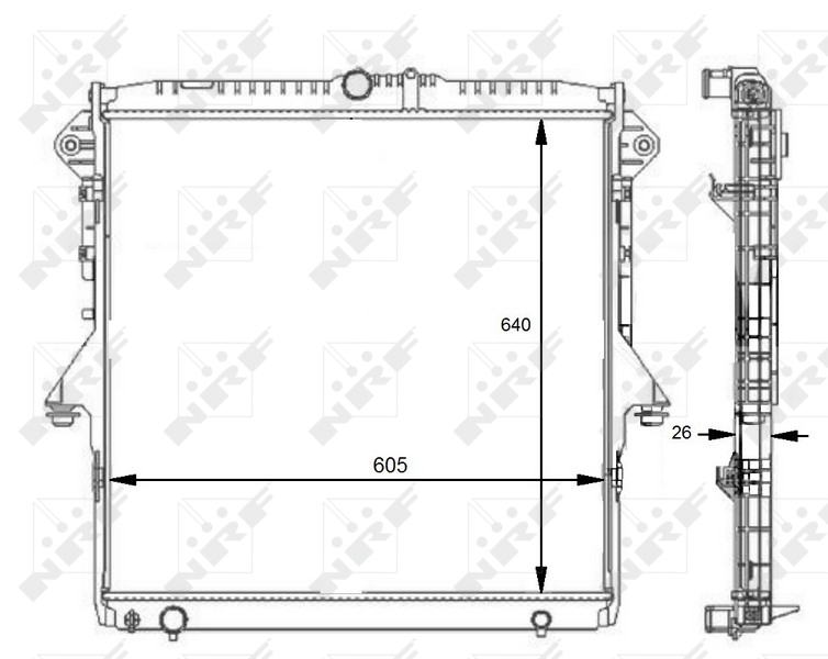 NRF 59074 радиатор,...